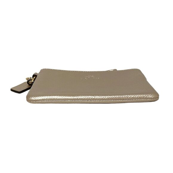 Auth COACH - F54626 Rose Gold Leather Pouch - Picture 5 of 7